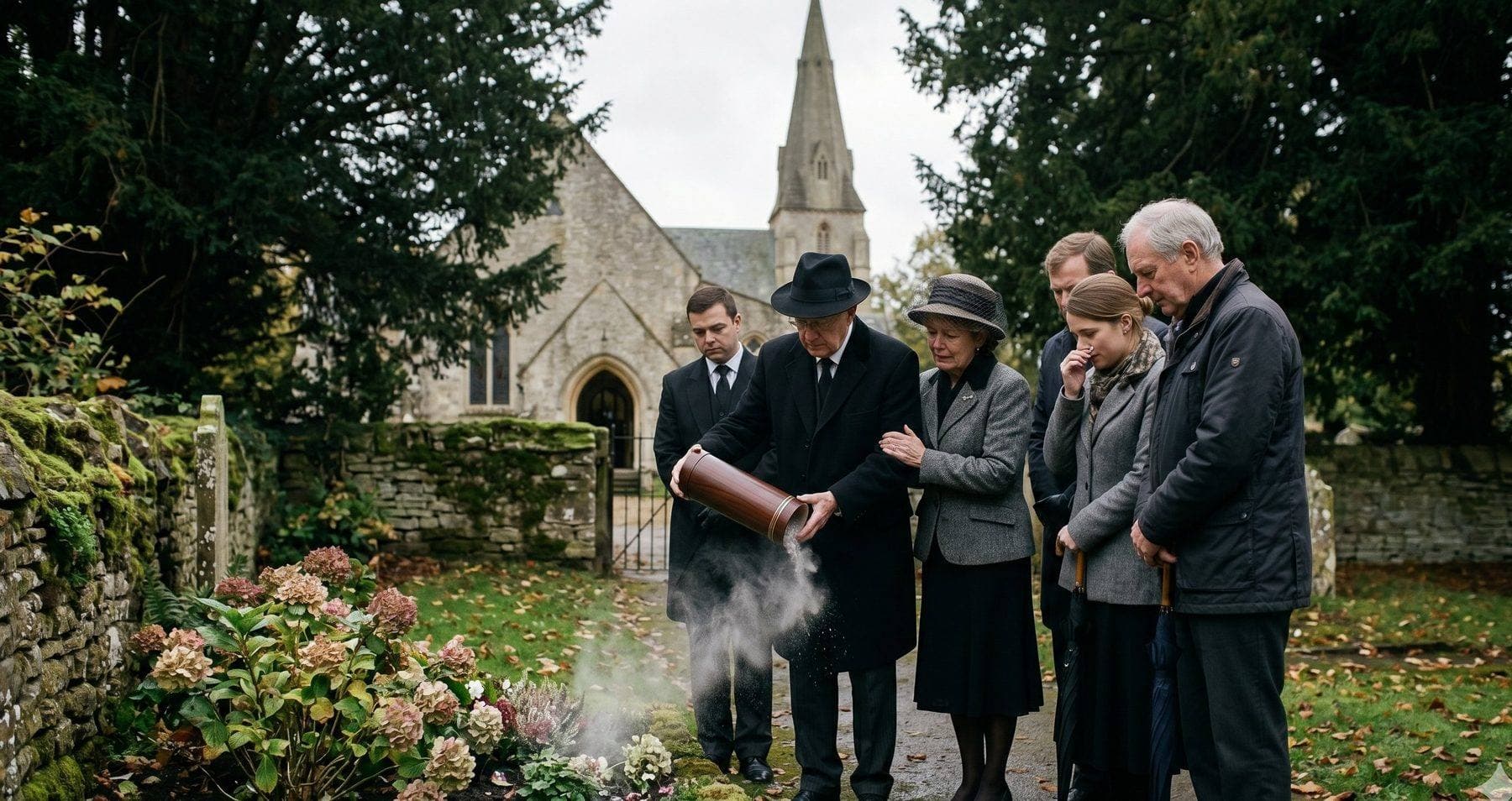 A family gathering in remembrance